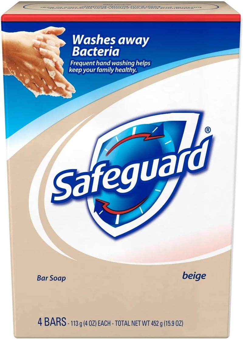 Safeguard Antibacterial Bath Bar Soap - 4 Bars (113g Each) - Image 2
